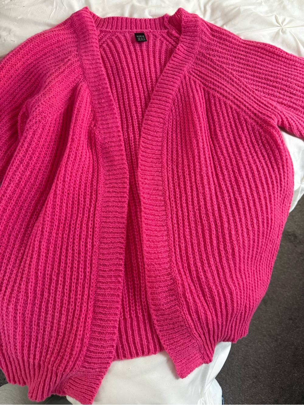 women’s pink cardigan